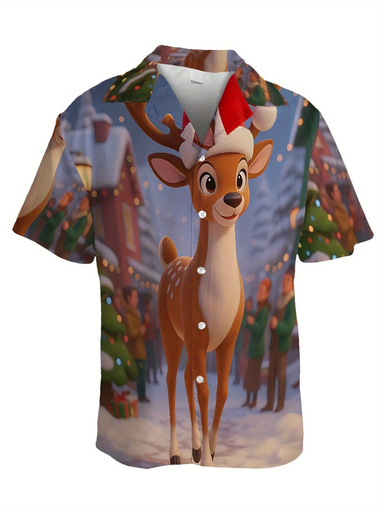 Fun Christmas Button Down Shirt