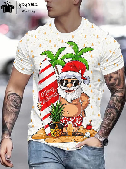 Christmas T Shirt Men Father Christmas
