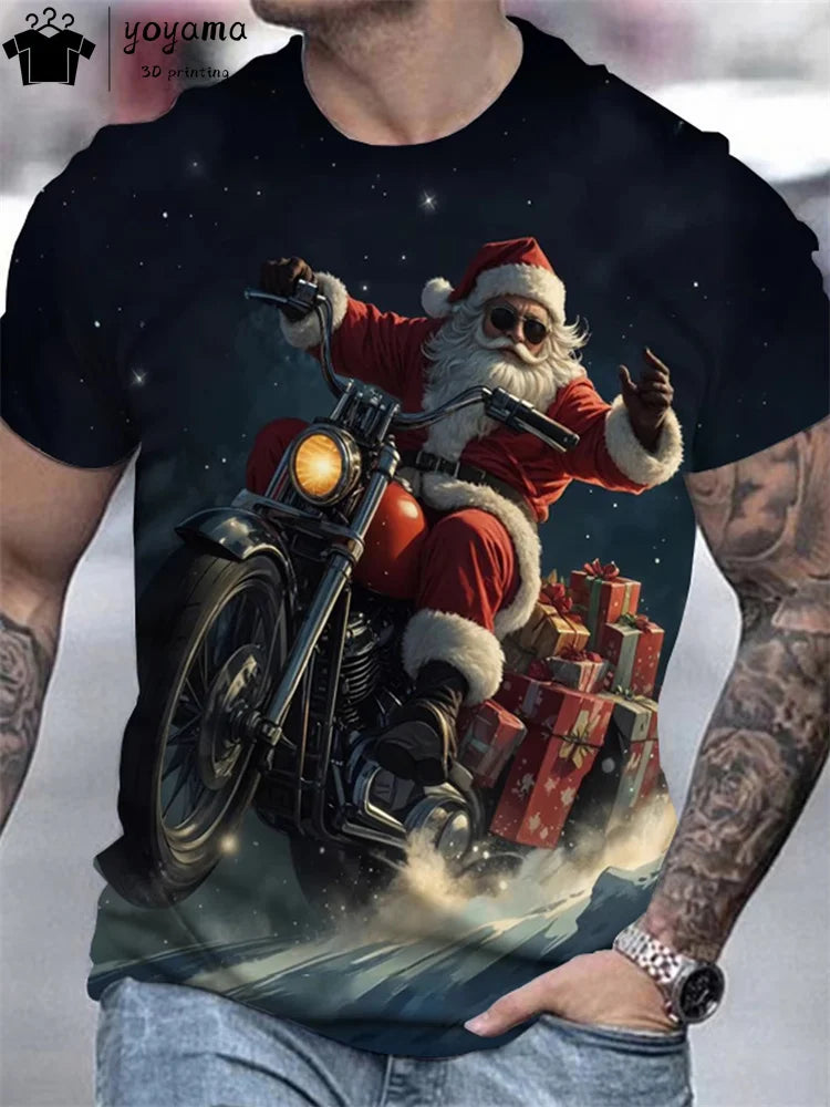 Christmas T Shirt Men Father Christmas