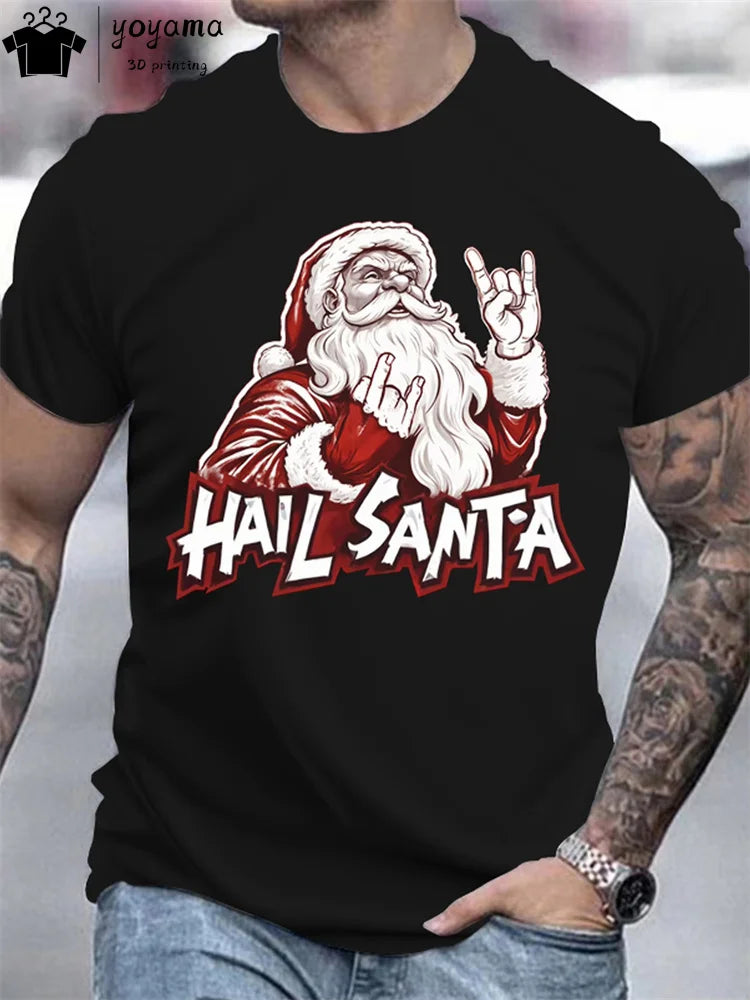 Christmas T Shirt Men Father Christmas