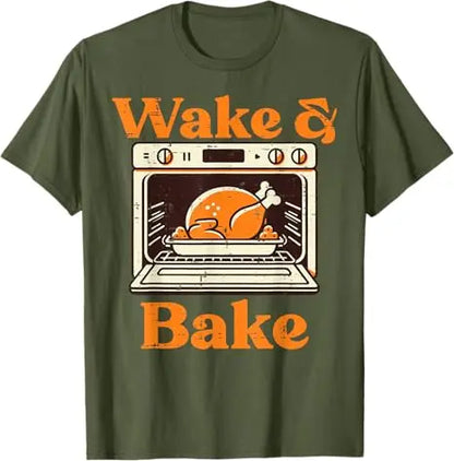 Thanksgiving Wake and Bake T Shirt